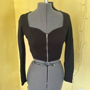 Black crop top